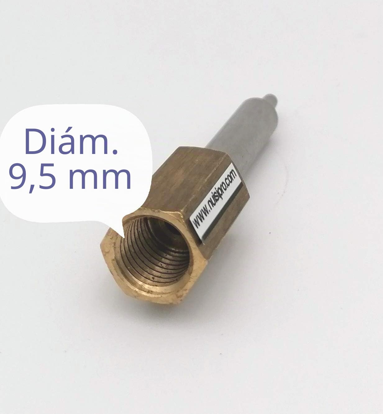 Nuisipro - Caña de inyección macho - Punta macho - Inyección precisa de madera