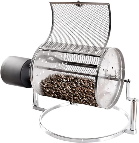 ZQJYMXM Electric Drum Type Coffee Roaster Machine, Premium Stainless Steel Automated, for Home Use Small Household Grains Beans Peanuts Nuts Coffee Beans Baking Machine