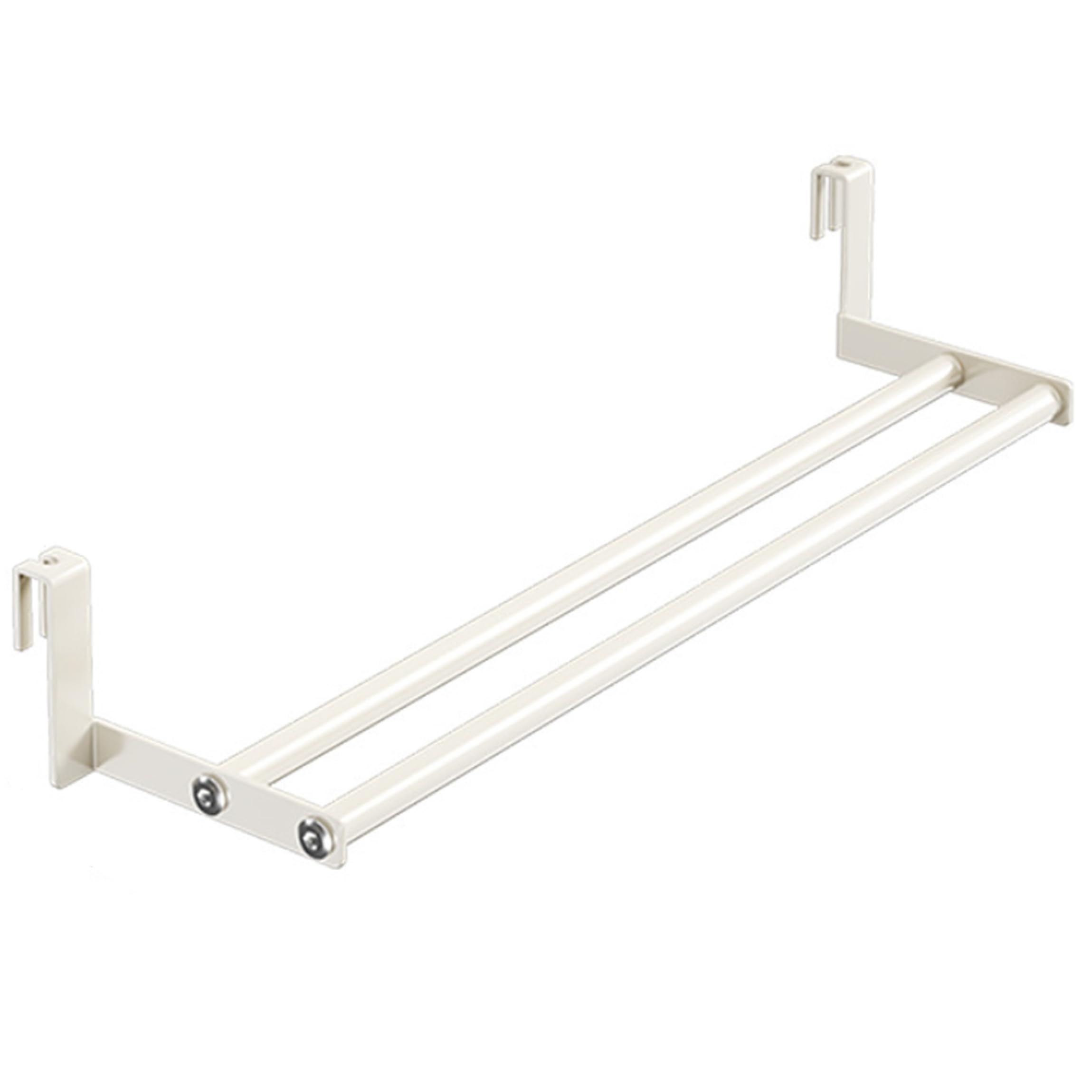 Yeaxxsqy Radiator Towel Rack: No-tool Install Double Rod Drying for Radiators, Carbon Steel, 18.90 Inch