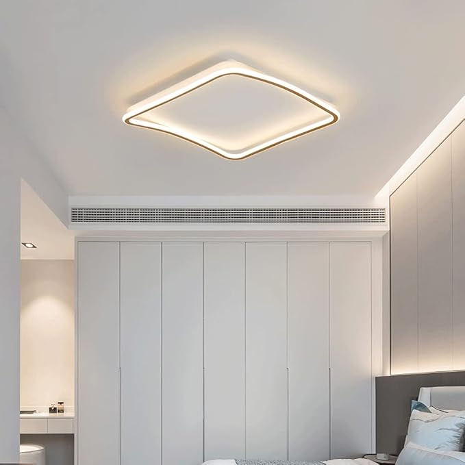 Elksdut Moderne Minimalistische Plafondlamp 36W Led Verlichting Lamp Creatief Vierkant Design Plafondverlichting Woonkamer Decoratie Plafondlampen Voor Versieren Het Gangpad, Restaurant, Vestiaire photo 2