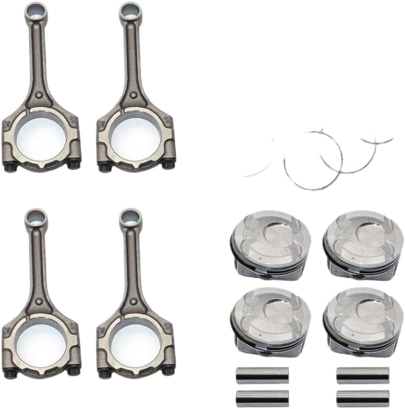 Engine Connecting Rod And Pistons And Rings Kit 23041-2B600 23041-2B610 23510-2B010 Compatible With Accent Rio 1.6L DOHC
