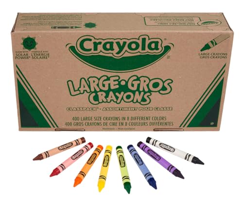 Crayola Crayon Classpack 400ct (8 Colors), Bulk School Supplies, Teacher Classroom Must Haves, Preschool & Kindergarten, Large Crayons for Kids & Toddlers by Crayola - Image 2