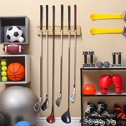 Deekin 30 Pcs Golf Club Hanger Holder Golf Club Wall Mount Rack Storage Organizer for Garage Hanger with 60 Pcs Screws for Wall Display, Grip up Type(Gray,Suits for 0.59 Inch) — view 5