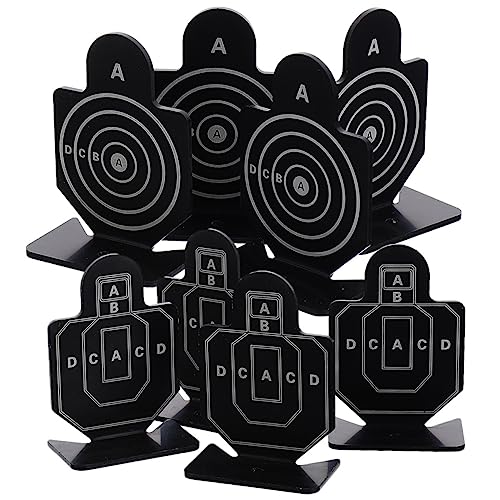 BESPORTBLE 2 Boxes Aluminum Alloy Shooting Game Targets with Range Training Targets for Indoor Entertainment and Skill Improvement