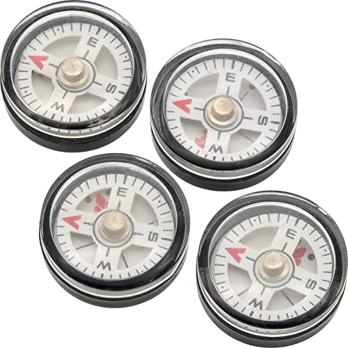 Grobet 4 mini brújulas de bolsillo para navegación miniatura 1