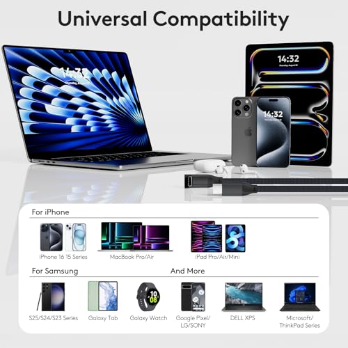 90 Degree USB C Cable 1ft, 90° Short USBC to USBC 3.2 20Gbps Data Cable by UseBean - Used condition - Image 7