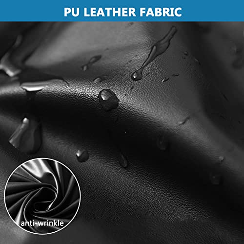Guyirt Waterproof Footstool Slipcover, Square Foot Stool Cover, Pu Leather Ottoman Cover For Living Room Bedroom, Non Slip Foot Stool Cover With Elastic Band -Dark Coffee-Small #TOP1