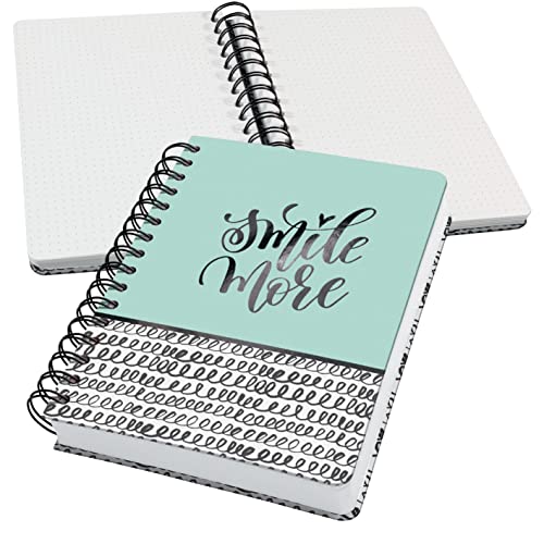 Carnet à spirale dot vert menthe pour organiser vos projets quotidiens