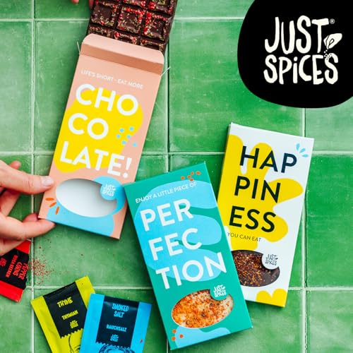 Just Spices Do it yourself Schokoladen Kit I Mache eigene Schoko-Tafeln I Mit Formen, Gewürzen, Schachteln & Rezepten