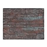 FWALPUOIN Pared de Fondo de Acuario 3D, Fondo de pecera con diseño vívido y Fino, Curvas realistas de Roca y montaña para contenedores de Vidrio Tropicales o desérticos, Material de Espuma (D)