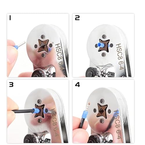 Alicate crimpador Kit Alicate Prensa Crimpar Box Com 1300pçs Tubular Terminal Fio Ilhos 0,25 Até 10m