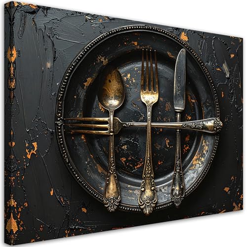 Couverts vintage pour habiller un petit mur de cuisine ou salon
