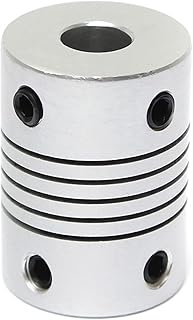 WAAZVXS Coupler 1pc 5mmx7mm Aluminum Flexible Shaft Coupling OD19mmxL25mm for CNC Stepper Motor Coupler Connector