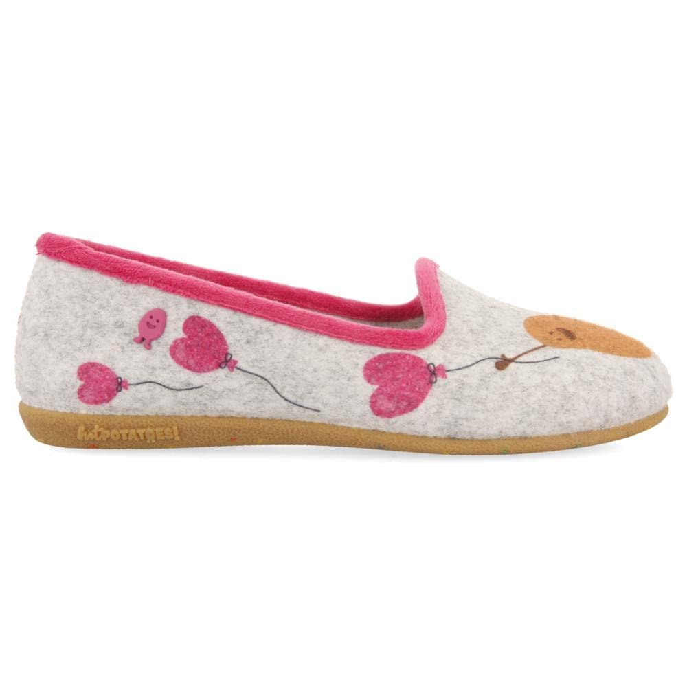 HOT POTATOES Women's Mustvee Slipper, Grey, 4 UK