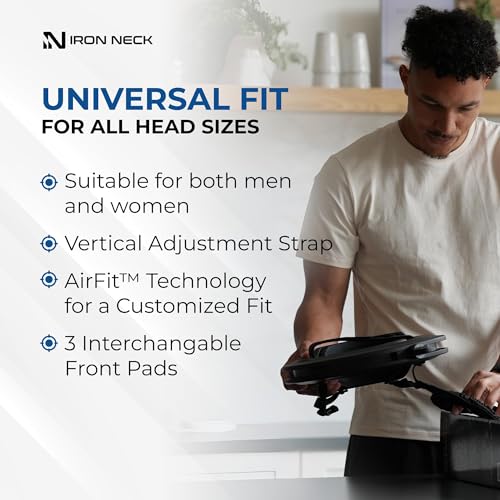 Image of Iron Neck 3.0 Pro, Rehab and Strengthening Kit Bundle, 360 Neck Trainer with Multiple Progressive Resistance Bands for Rehab, Pain Relief, Posture Correction and Muscle Building
