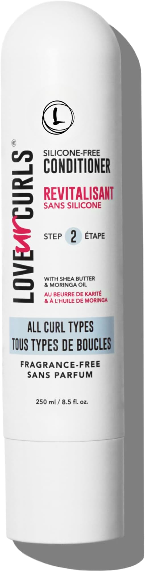 Fragrance Free Conditioner, Hydrating and Detangling for Curly, Wavy and -Coily Hair for Soft Smooth Curls, Silicone Free 250ml