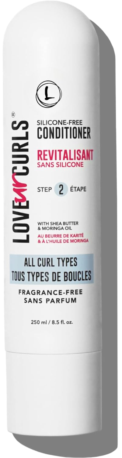 Love Ur Curls - Fragrance Free Conditioner, Hydrating and Detangling for Curly, Wavy and Kinky-Coily Hair for Soft Smooth Curls, Silicone Free 250ml