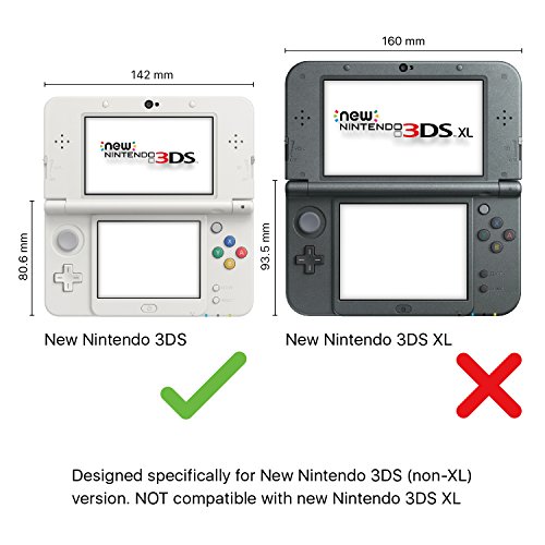 TNP Protetor de tela 3DS – Película protetora de tela LCD HD ultra transparente de alta definição pa