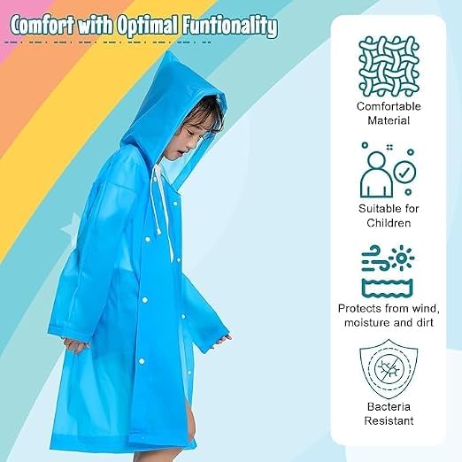 Image of VKG Boys & Girls 100% waterproof Unisex Rainwear /Raincoat for kids PO1