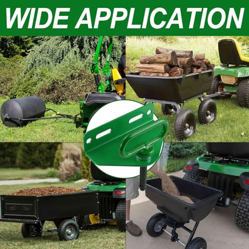 Heavy Duty Zero Turn Mower Hitch Kit with Bolts 1/8"(3mm) and Strong Magnetic Hitch Pin 1/2'' Hole Trailer Hitch Mount Green (Pack of 1) by Adorish - Image 6