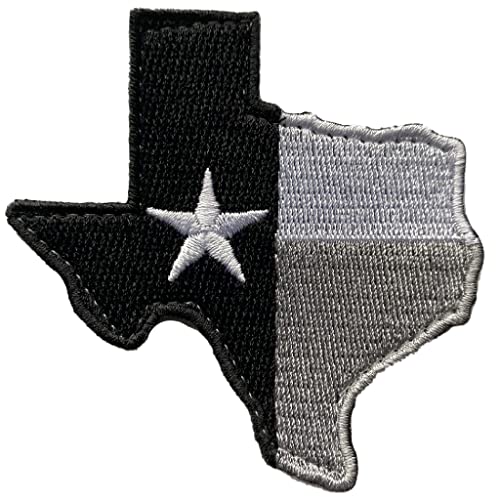Die-Cut Tactical Texas Patch - Black