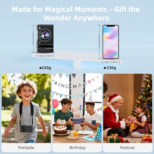 4K Digital Camera for Photography,56MP Camera with Autofocus & Flip Screen - image 7