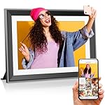 Upgraded 10 Inch WiFi Digital Photo Frame 16GB Smart Electronic Picture Frame with HD IPS Touch Screen | Auto-Rotate | Slideshow | Real-Time APP Upload | Easy Setup | Perfect Christmas Birthday Gift