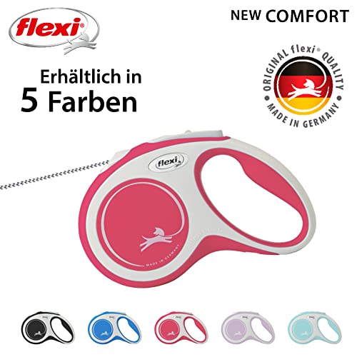 flexi Rollleine New Comfort - S - Seil 8 m, rot