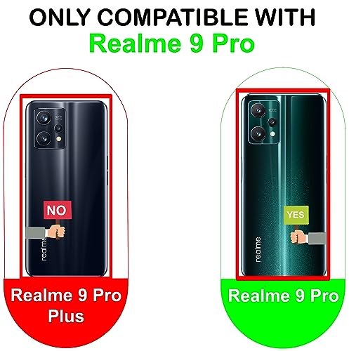 Image of A rtistque Liquid TPU Silicone Matte Shockproof Flexible with Camera Protection Soft Back Cover Case for Realme 9 Pro 5G - Black