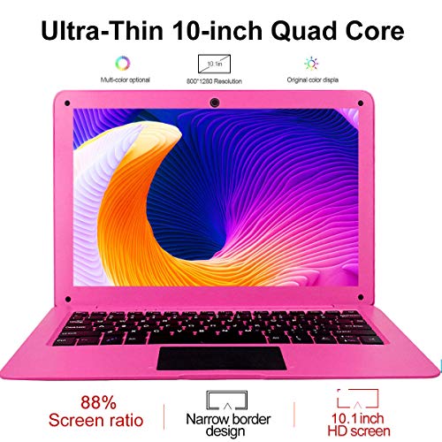 Tocosy Laptop 10.1Inch Quad Core Windows 10 Hd Graphics Ultra Thin Computer Pc, 2Gb Ram 32Gb Storage 1.92Ghz Usb 2.0 Wifi Bluetooth Hdmi Ips Display Notebook (Black) #TOP5