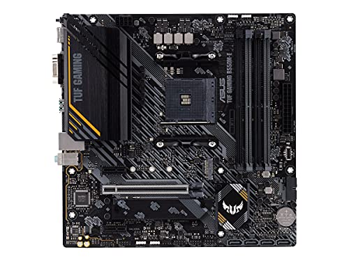 TUF GAMING B550M-E, Scheda Madre Gaming micro ATX, AMD B550 (AM4), PCIe 4.0, 2x M.2, DP, HDMI, D-Sub, USB 3.2 Gen 1 Type-C, USB 3.2 Gen 2, BIOS FlashBack, Aura Sync RGB, Nero - Scheda madre - Immagine 1