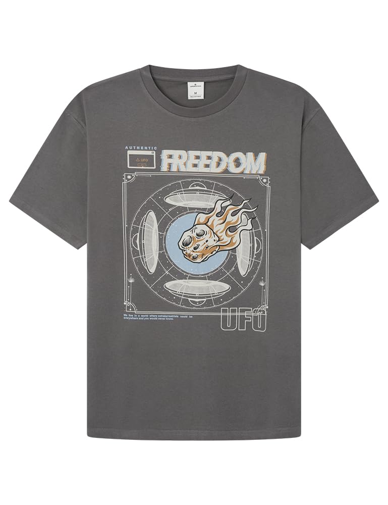 Springfield, Men's T-Shirts, M, Dark Grey, Grey, M