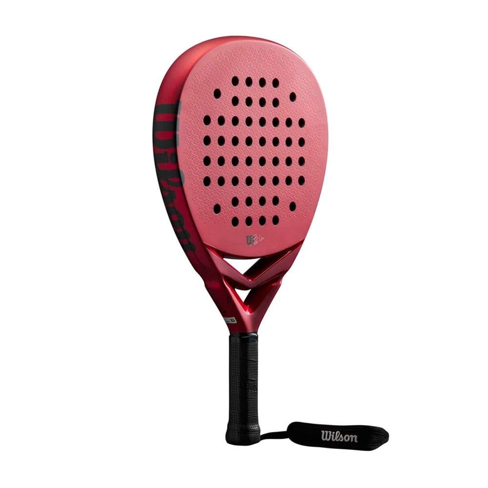 Wilson Raquette de Padel Bela Junior V2, Fibre de Verre/EVA, Rouge/Noir