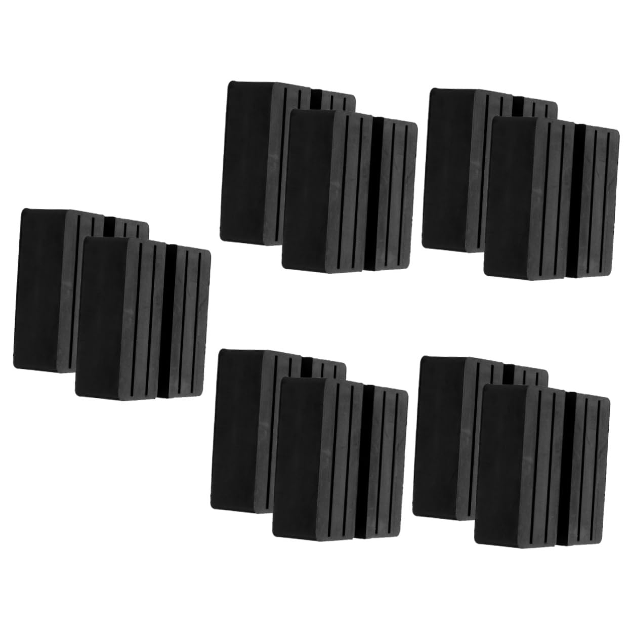 Toyvian 5 Set Tappetini Gomma Per Martinetto Per Telaio Antiscivolo Resistente Urti Compatibile Con Applicazioni Sollevamento Auto 2 Pezzi * 5