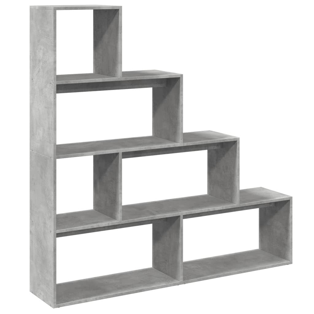 vidaXL Étagère séparatrice de pièce à 4 Niveaux Gris béton