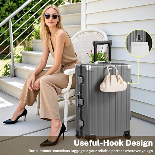 Krute 28 Inch Aluminum Frame Luggage