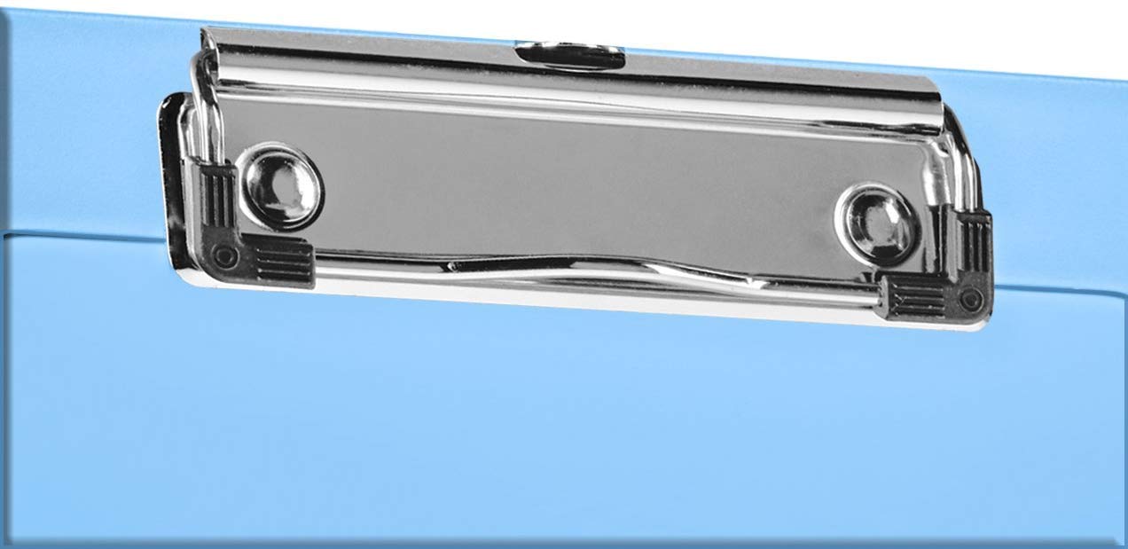 Acrimet A5 Clipboards 3-Pack - Clear Crystal Plastic With Low Profile Clip