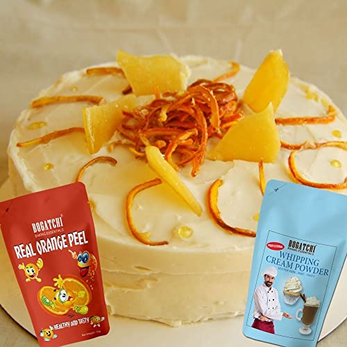 Image of BOGATCHI Whipping Cream Powder, Whipping cream for cake, Whipped Cream, Premium Whipping cream Powder,Rich Whipping cream|FREE One Extra Whipping Cream Powder(50g)+ Orange Peel (25g)