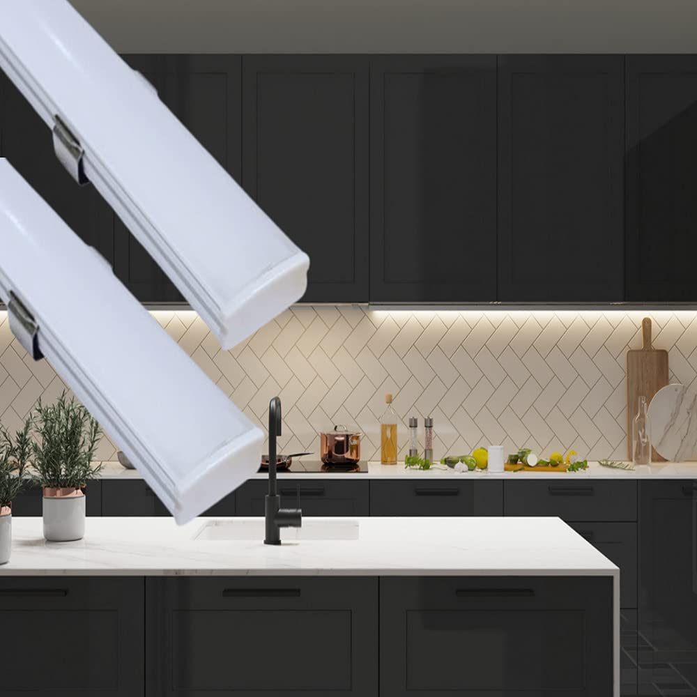 D’Mak 1 Feet LED Profile Light Under Cabinet and Counter Lighting (2, Warm White)