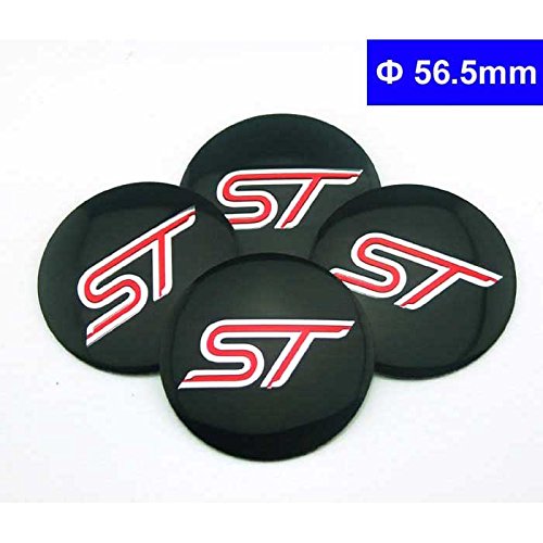 4pcs D009 56.5mm Car Styling Accessories Emblem Badge Sticker Wheel Hub Caps Centre Cover ST RACING FORD Focus 2 Focus 3 FIESTA F-150 Kuga FUSION ESCAPE EDGE