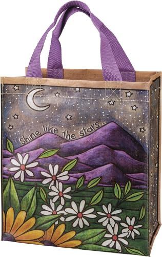 Bolso Tote Diario con diseño de montañas y margaritas miniatura 2