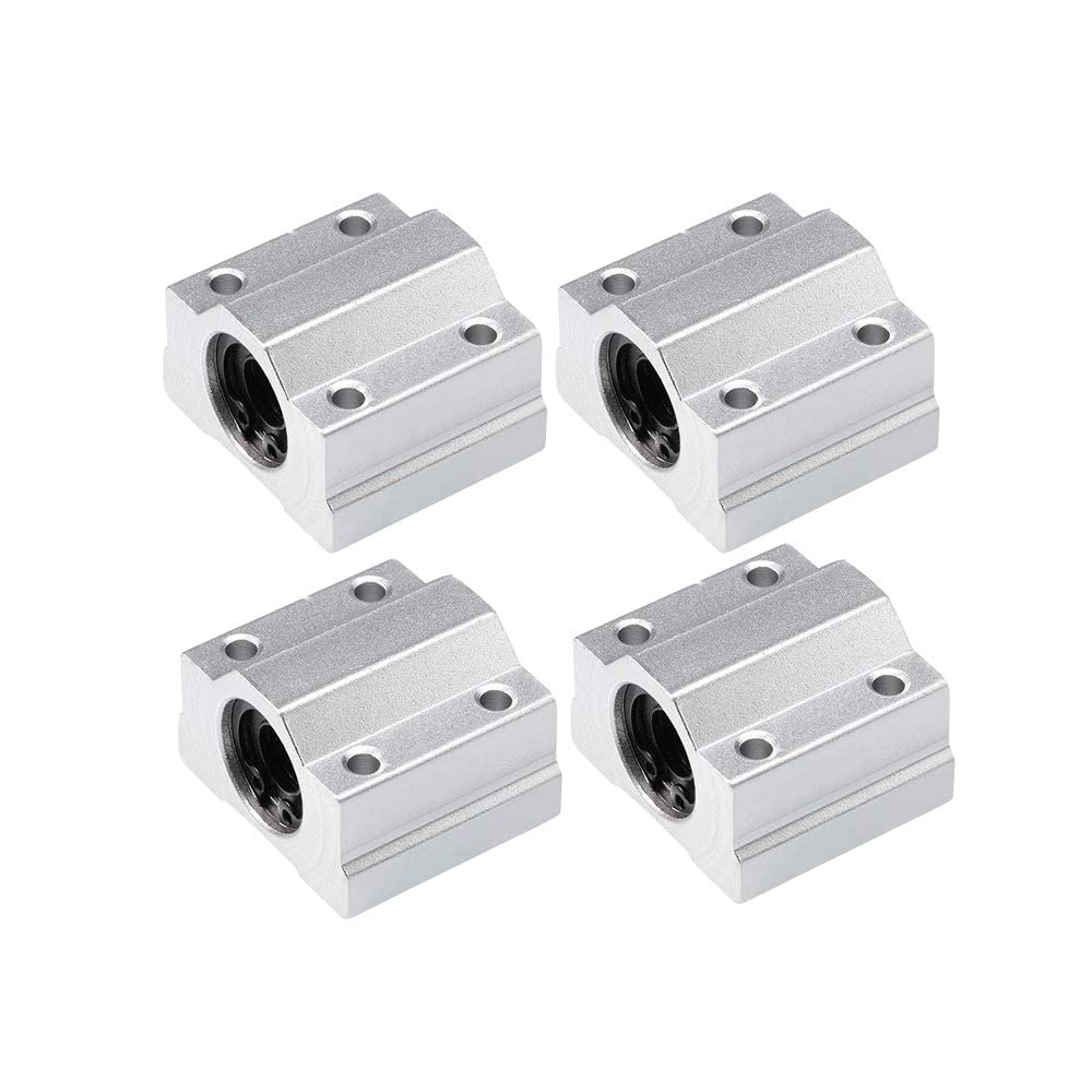 SCS10UU Lot de 4 roulements à billes à mouvement linéaire - Diamètre intérieur de 10 mm