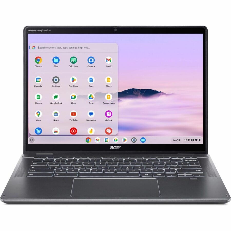 Image of Acer Chromebook Plus Spin 514 CPE594-1N CPE594-1N-57ZJ 14 inch Touchscreen Convertible 2 in 1 Chromebook - WUXGA - Intel Core 5 120U - 16 GB - 256 GB SSD - English (US) Keyboard - Iron