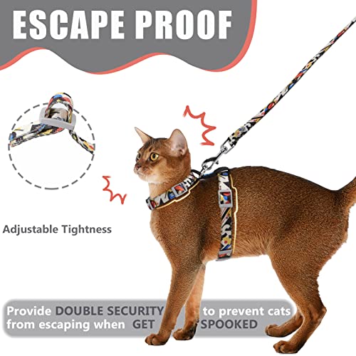 Supet Cat Harness and Leash Escape Proof for Small Large Cats, Adjustable Cat Collars Harnesses & Leashes for Walking… - Image 3