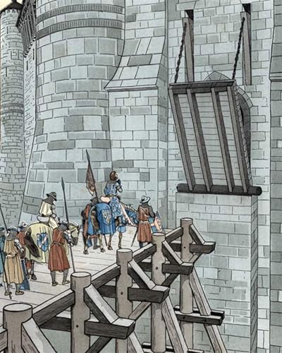 Pintura al óleo de la Guerra de los Cien Años para decoración de hogar