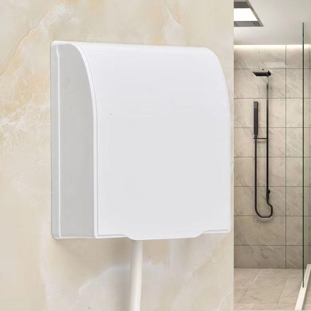 Splash-Proof Box Self-Adhesive Power Outlet Supplies 86 Type Switch Plug Cover Wall-mounted(white)