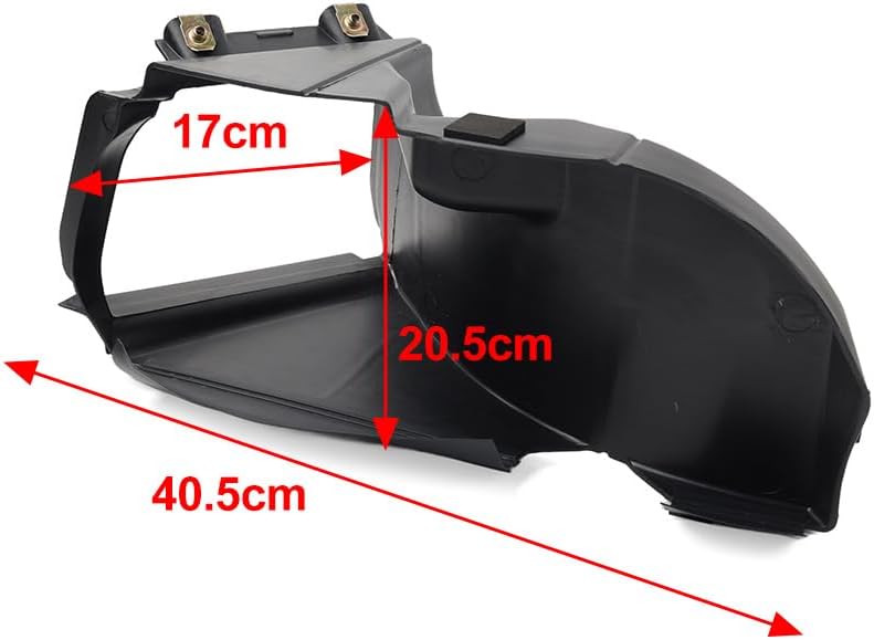 GZYF C2Z13160 Radiator Front Right Auxiliary Duct Wind Deflector Shield 1pc For Jaguar XF 2009-14 15 Plastic Black