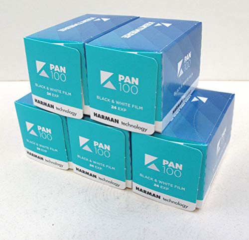 Kentmere 100 ASA 135 lot de cinq pellicules pour éviter le grain excessif