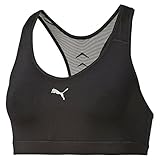 PUMA Damen Bustier Pwrshape Cardio Crop Top, Black, S