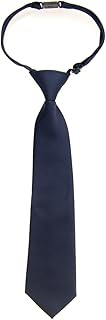 Solid Matte Color Woven Microfiber Pre-tied Boy's Tie
